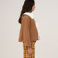 Parfum Babydoll Collar Brown Jacket