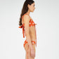 Illusion Sun-Printed Red Bikini Top