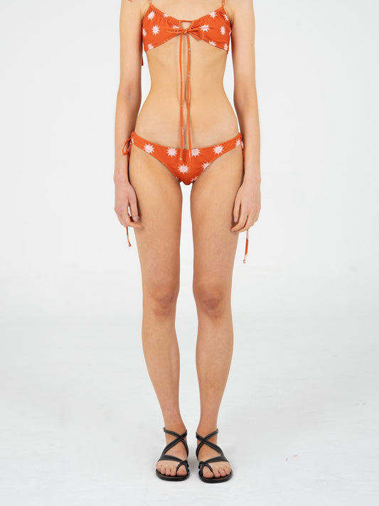 Illusion Sun-Printed Bikini Bottom