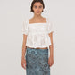 Vera Embroidered White Top