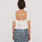 Vera Embroidered White Top