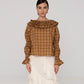 Tartine Plaid Print Blouse