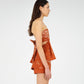 Vision Terracotta Bandana-style Print Top