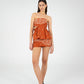 Vision Terracotta Bandana-style Print Top
