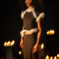 Brown Balance Feather Skirt
