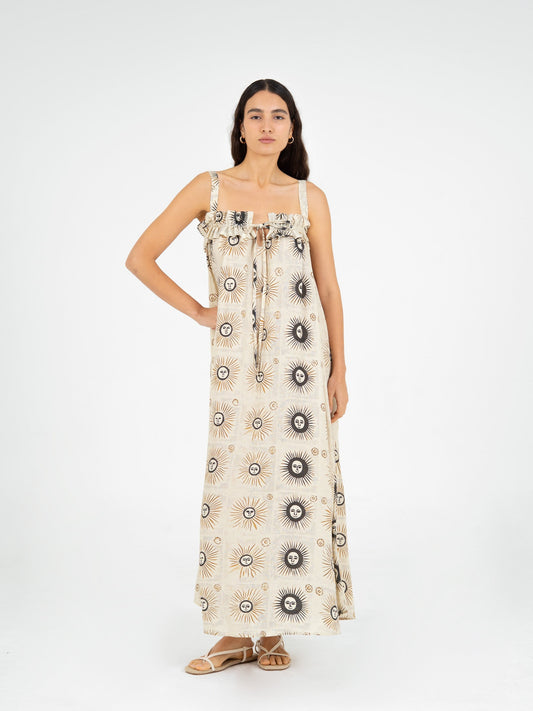 Clara Sun-Printed Maxi Dress