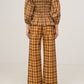 Tartine Plaid Print Jeans