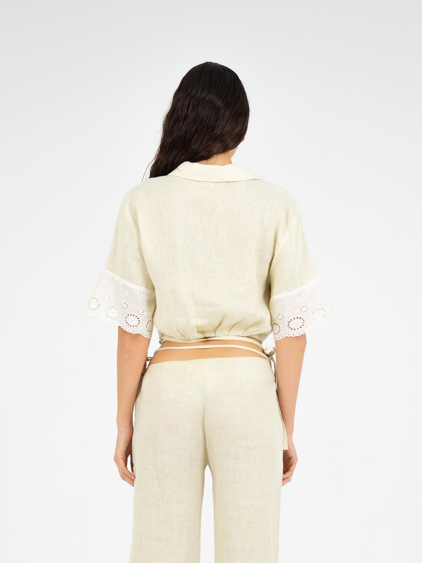 Aurora Linen Beige Top