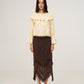 Chocolat Brown Lace Skirt