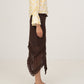 Chocolat Brown Lace Skirt