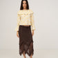 Chocolat Brown Lace Skirt