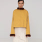 Dorée Mustard Feather Jacket