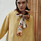 Dorée Mustard Feather Jacket