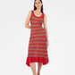 Sage Striped Knit Dress
