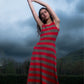 Sage Striped Knit Dress