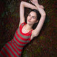 Sage Striped Knit Dress
