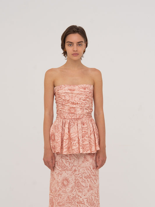 Sophia Pink Solar System-Printed Top