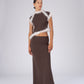 Brown Balance Feather Top