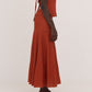 Colombina Red and Orange Striped Occasion Skirt