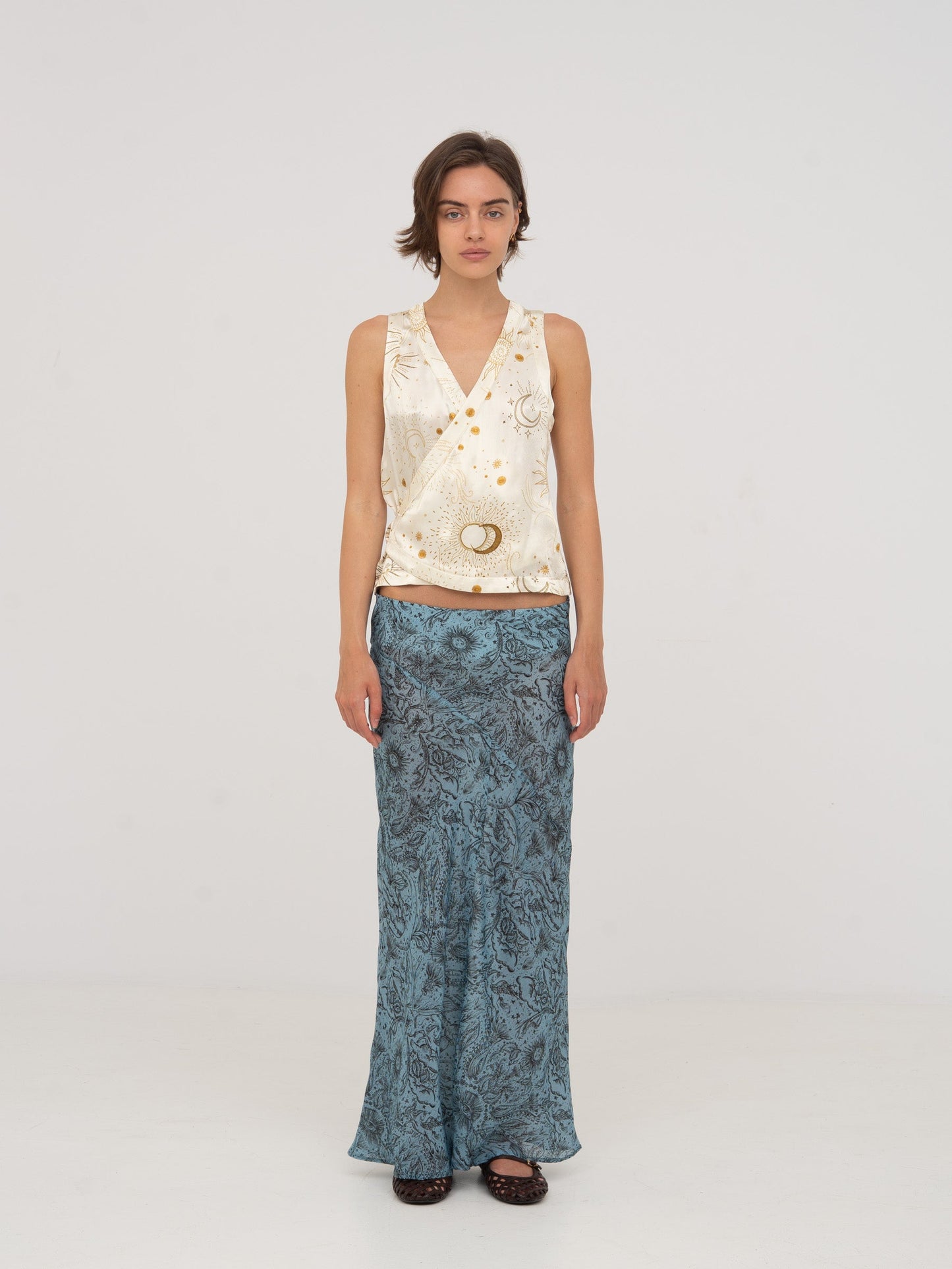 Priest Solar System-Printed Vest