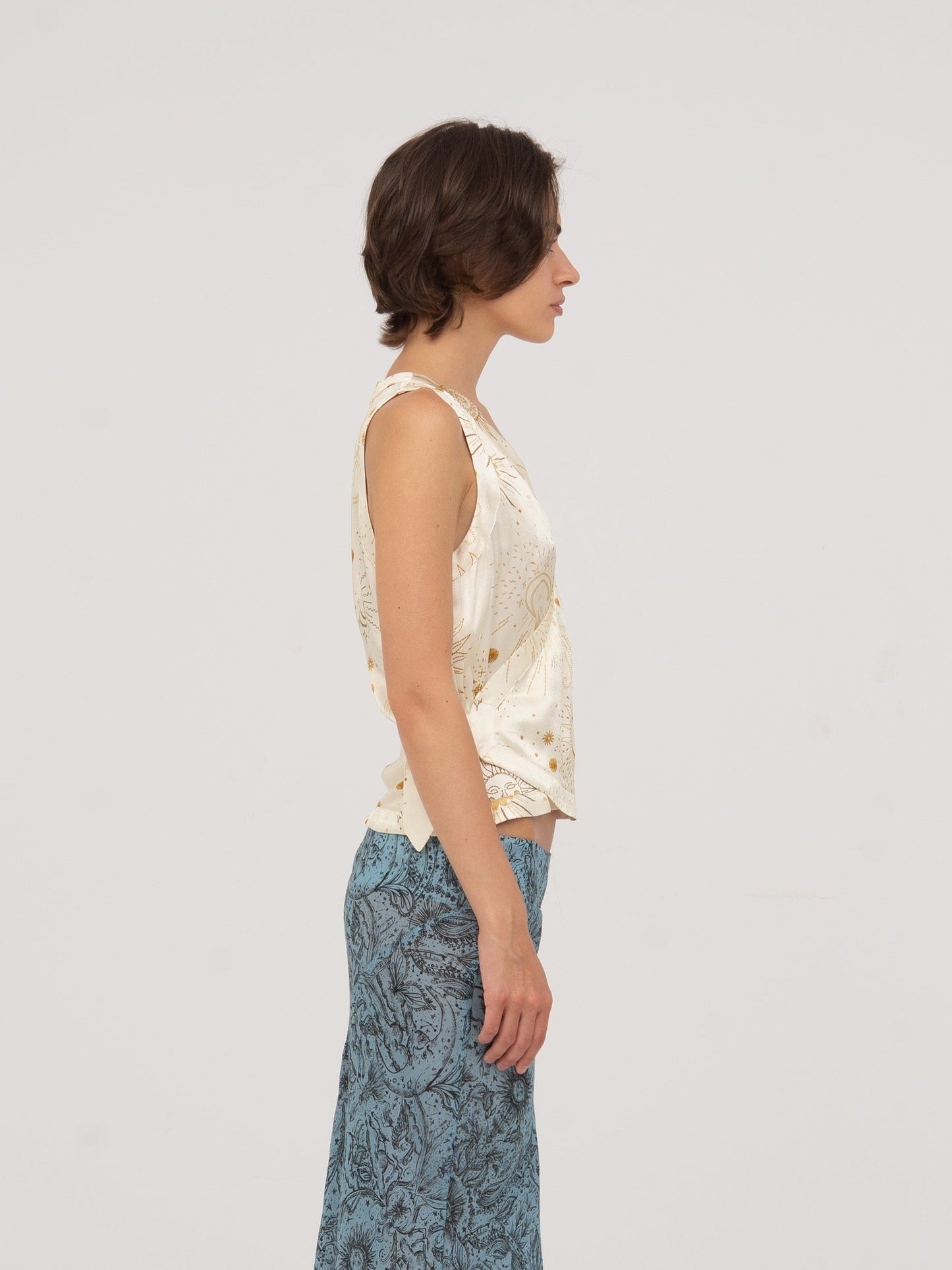 Priest Solar System-Printed Vest
