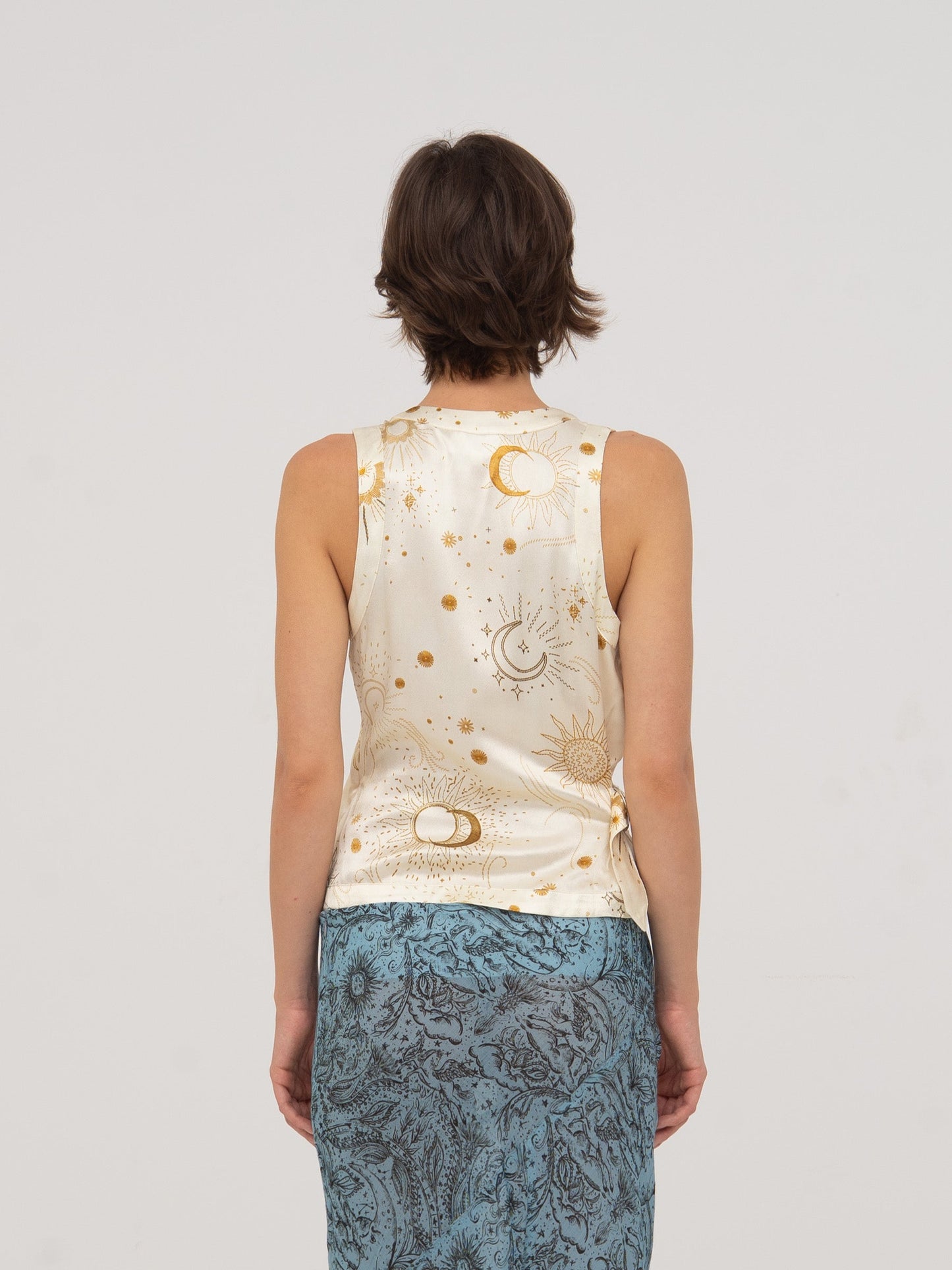 Priest Solar System-Printed Vest