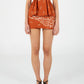 Vision Terracotta Bandana-style Print Skirt