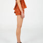 Vision Terracotta Bandana-style Print Skirt