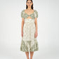 Master Green Paisley-Style Print Maxi Dress