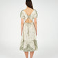 Master Green Paisley-Style Print Maxi Dress