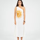 Clara Sun-Printed One-Shoulder Dress/