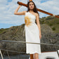 Clara Sun-Printed One-Shoulder Dress/