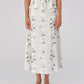 Summer Harlequin Flower Print Skirt