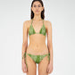 Master Green Paisley-Style Print Bikini Top
