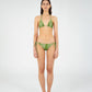 Master Green Paisley-Style Print Bikini Top