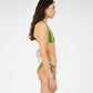 Master Green Paisley-Style Print Bikini Top