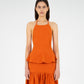 Leo Terracotta Linen Top