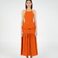 Leo Terracotta Linen Top