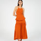 Leo Terracotta Linen Top