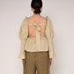 Chambre Beige Ruffle Blouse