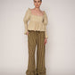 Chambre Beige Ruffle Blouse