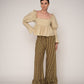 Chambre Beige Ruffle Blouse