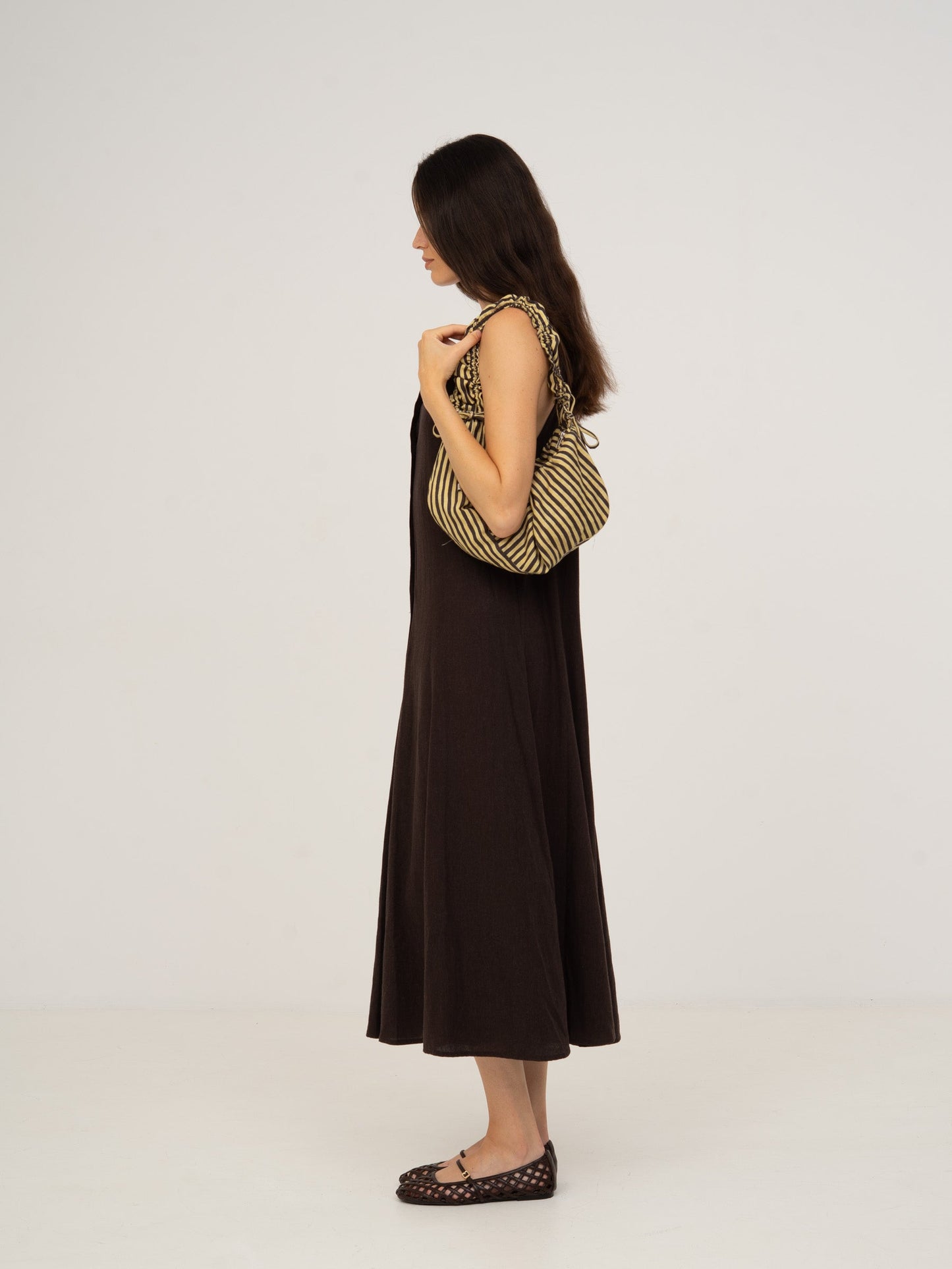 Striped Starlit Shoulder Bag