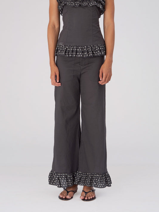 Night Noctis Brown Polka Dot Pants
