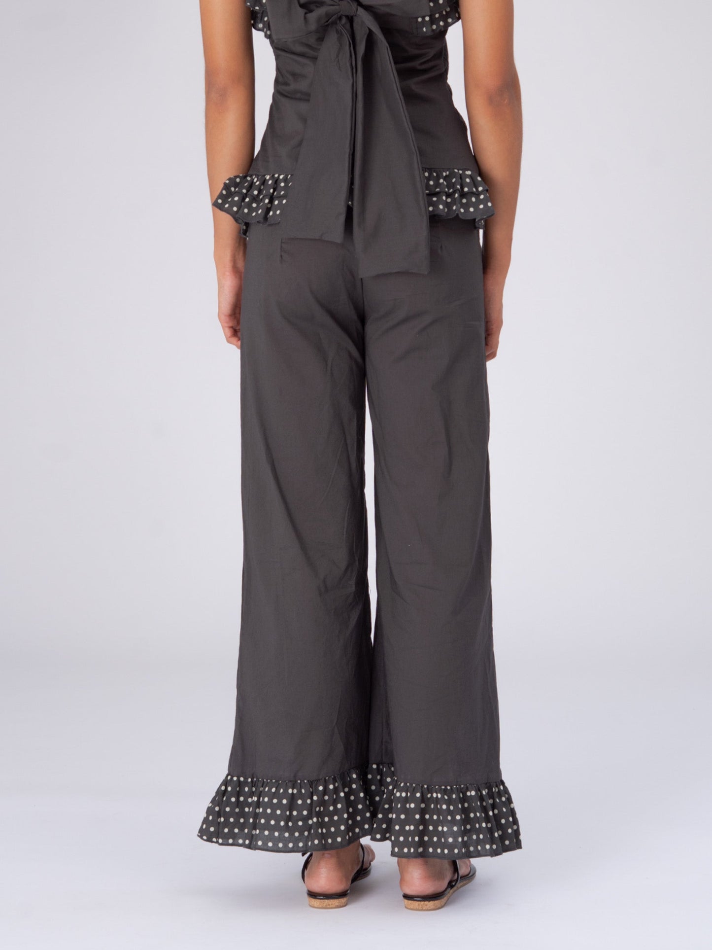 Night Noctis Brown Polka Dot Pants