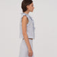 Lumora Blue Broderie Vest