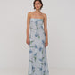 Blue Flower Print Dream Dress