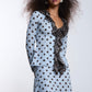 New Blue Polka Dot Blouse