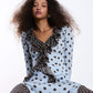 New Blue Polka Dot Blouse