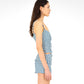 Craft Jersey Blue Ruched Top